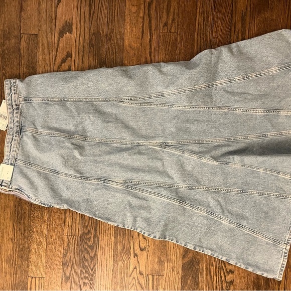 Mango Light Blue Denim Long Skirt - Picture 2 of 2